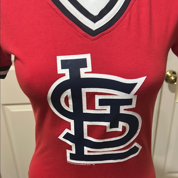Wright & Ditson Red st. Louis Cardinals baseball Short Sleeve Tee. NWT. M - Picture 5 of 9